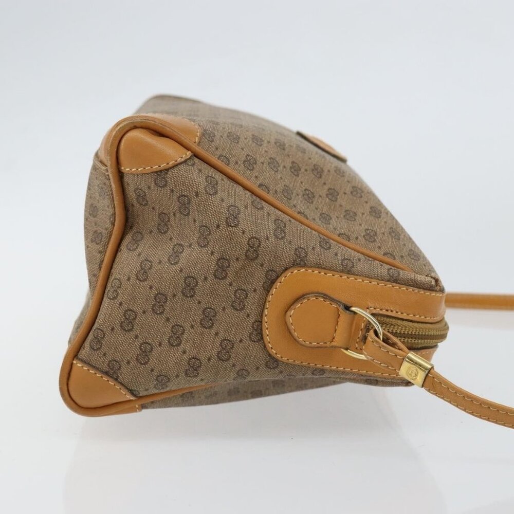 Authentic GUCCI Micro GG Supreme Shoulder Bag PVC Beige Gold - Picture 10 of 16